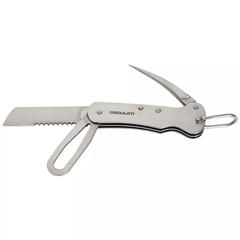Couteau voile en inox avec poignée en inox