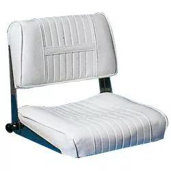 Siège avec dossier rabattable blanc Largeur 45cm