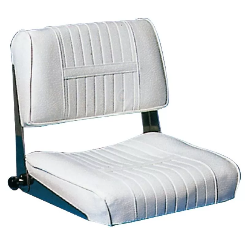 Siège avec dossier rabattable blanc Largeur 45cm