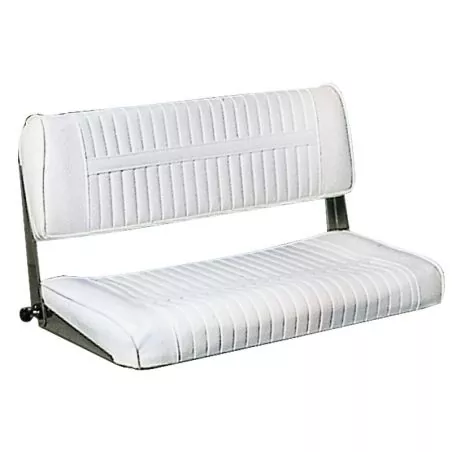 Siège avec dossier rabattable blanc Largeur 80cm