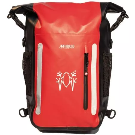 Sac à dos étanche 15L Noir fermeture quick proof dos rembourré bandes rétro