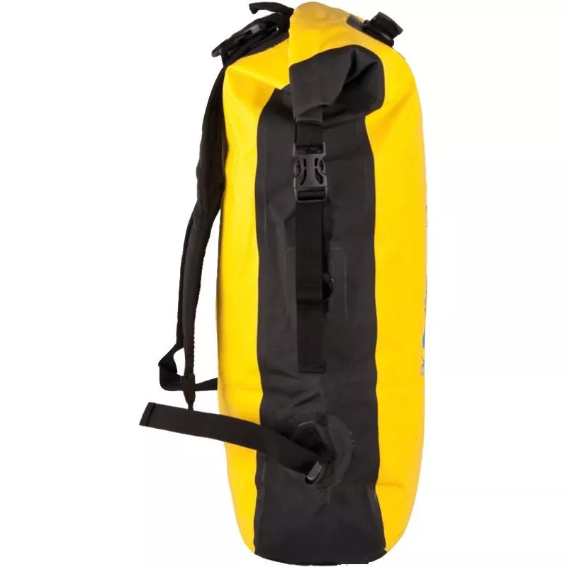 Sac à dos étanche 15L Jaune fermeture quick proof dos rembourré bandes rétro