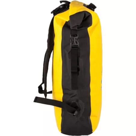 Sac à dos étanche 15L Jaune fermeture quick proof dos rembourré bandes rétro