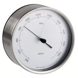 Baromètre inox satiné cadran diamètre 100mm