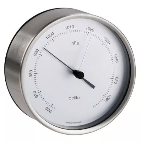 Baromètre inox satiné cadran diamètre 100mm