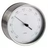 Baromètre inox satiné cadran diamètre 100mm