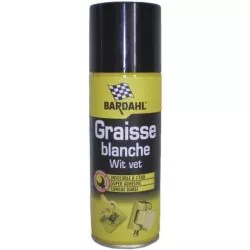 Graisse blanche aérosol 400 ml Protège de la corrosion Supprime les bruits