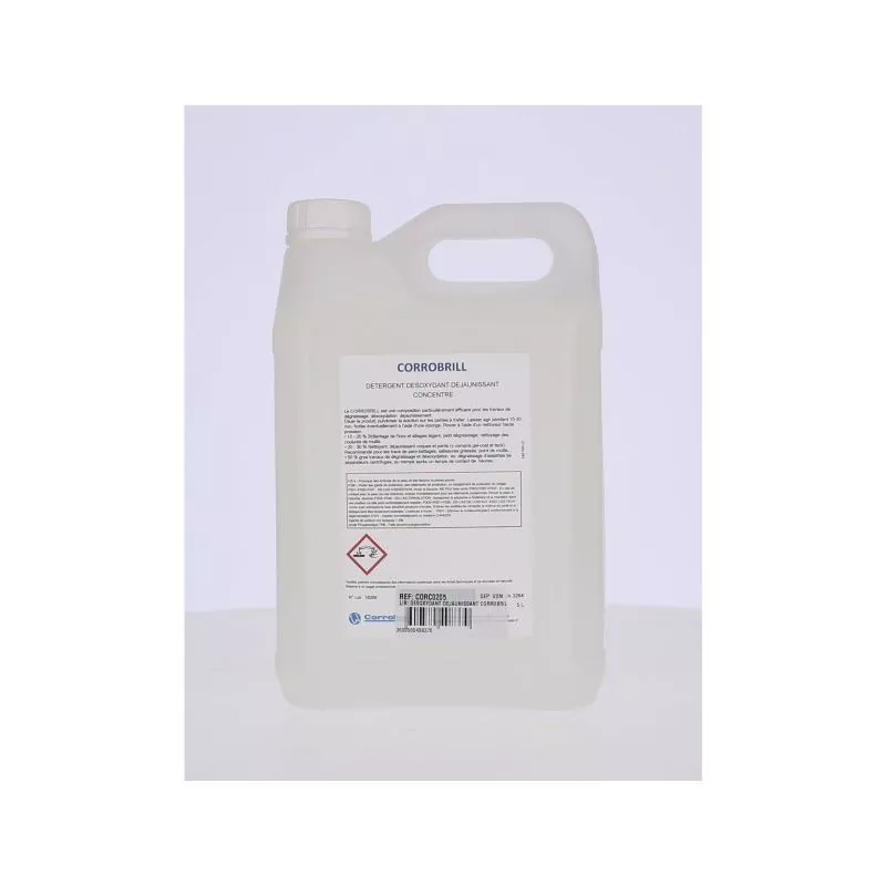 Désoxydant déjaunissant 5L coque pont pare-battage inox alliages légers