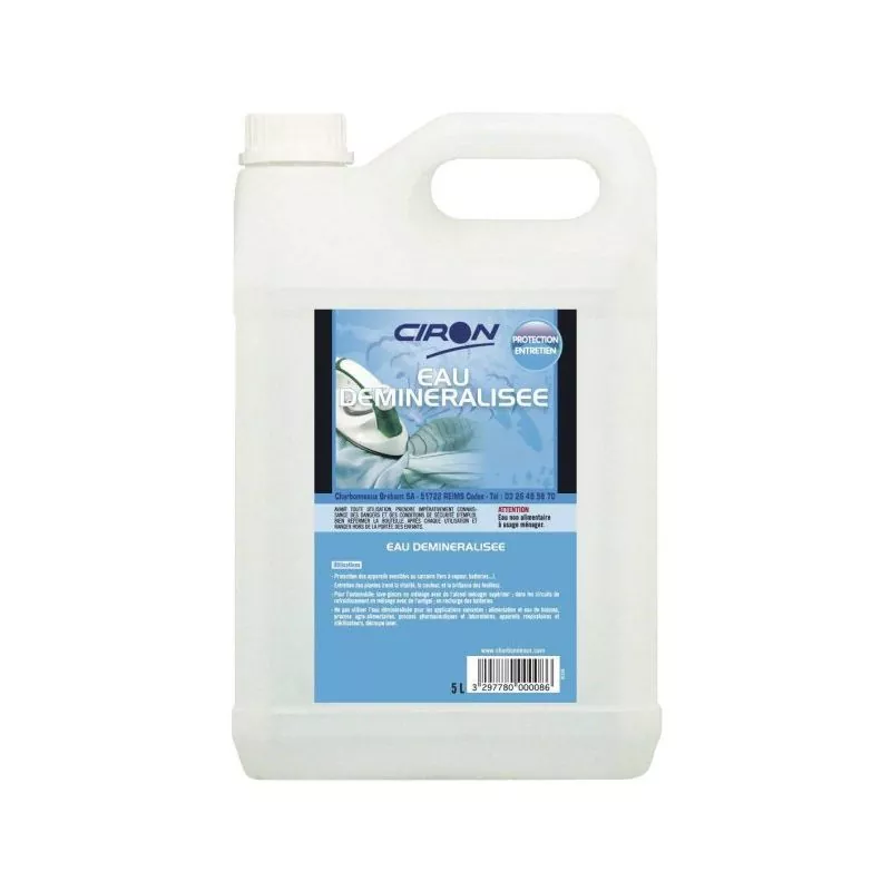 Eau déminéralisée Bidon de 20L Eau déminéralisée Bidon de 20L