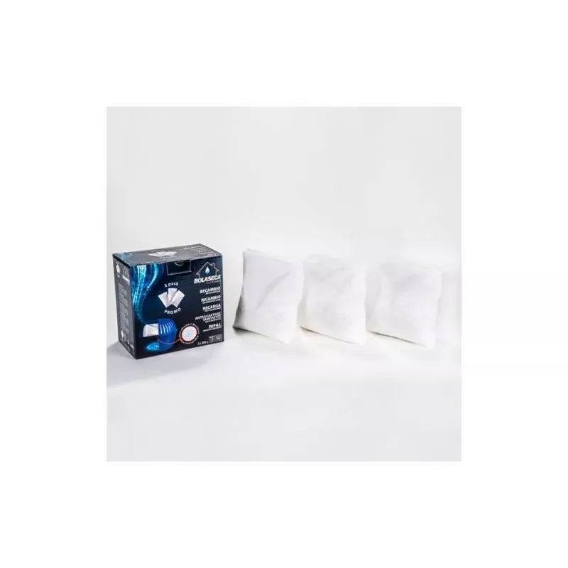 PACK de 3 recharges Absorbeur d'humidité à pendre