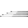 Verin à gaz acier inoxydable AISI 316 course 280-440 mm raccords inclus 