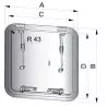 Capot de pont Altus type 5038 dimensions d'encastrement 507 x 377 mm