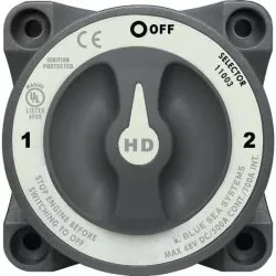 Coupe batterie 500A 3 positions bipolaire 2 batteries