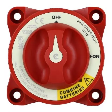 Coupe batterie 350A 3 positions bipolaire 2 batteries