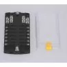 Tableau 12 fusibles verre enfichables bus négatif 6.3 x 32 mm de 1 à 40 Amps
