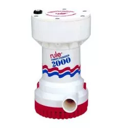 Pompe de cale débit 7571 L/H 12V Automatique sortie 28,6 mm 8,4 Ampères