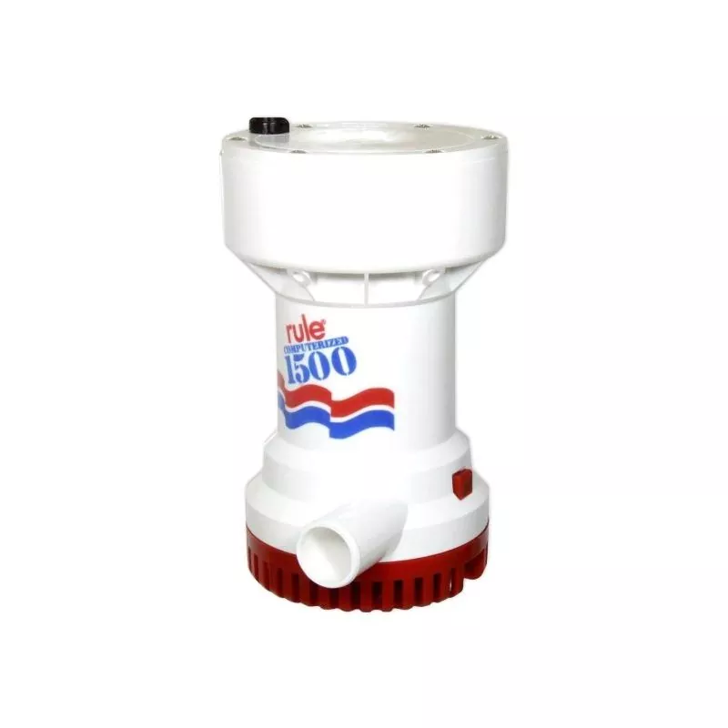Pompe de cale débit 5700 L/H 12V Automatique sortie 28mm 9 Ampères