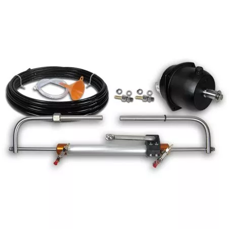 Kit de direction hydraulique hors-bord LS226 – Montage frontal – Jusqu’à 115 CV (180 CV bi-moteur) – Flexibles 8 m