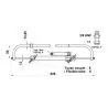 Vis fixation 44mm VHM226 pour moteurs suzuki