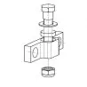 Support adaptation kit fixation verin pour BF 115/130 Honda 115 V