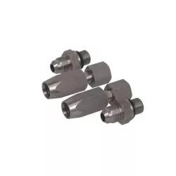Jeu de raccords hydrauliques droits inox 1/4" – Pour tuyau souple Ø 8 mm