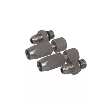 Jeu de raccords hydrauliques droits inox 1/4" – Pour tuyau souple Ø 8 mm
