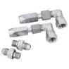 Jeu de raccords coudés orientables pour tuyau souple 1/4 BSPP diamètre 8mm