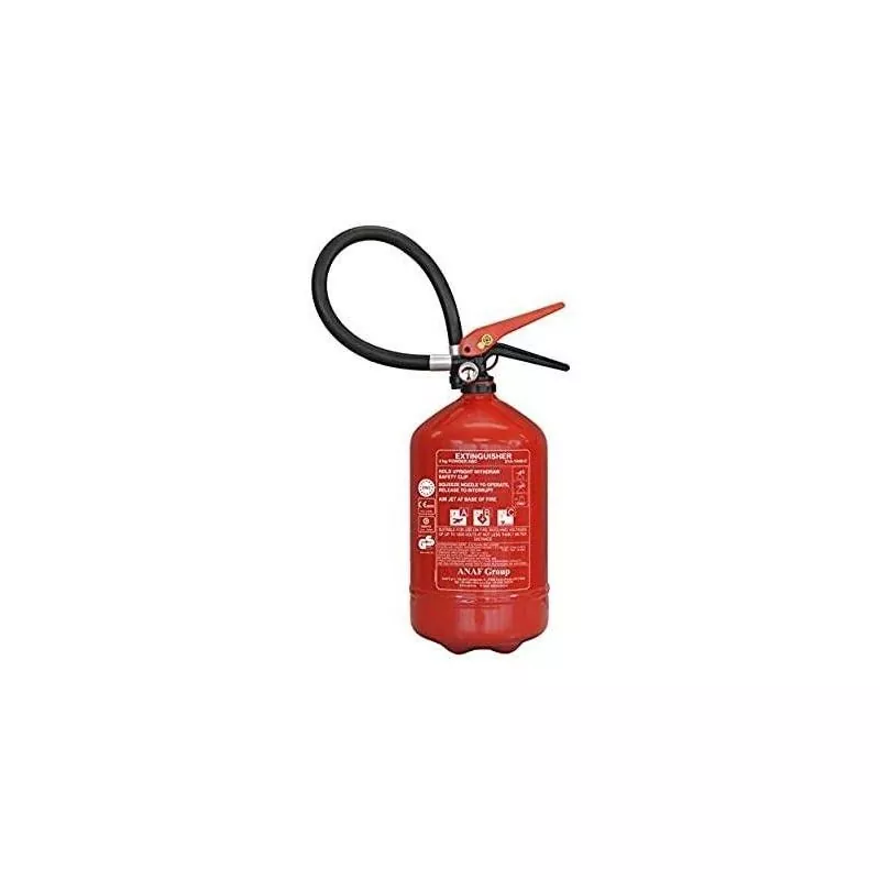 Extincteur à poudre 4 kg ABC avec manomètre – Pression permanente – Certifié EN3 / MED