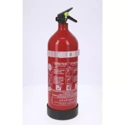 Extincteur à poudre 2 kg ABC sans manomètre – Pression permanente – Certifié EN3 / MED