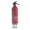 Extincteur à poudre 1 kg ABC sans manomètre – Ultra compact – Certifié EN3 / MED
