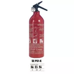 Extincteur à poudre 1 kg ABC avec manomètre – Ultra compact – Certifié EN3 / MED
