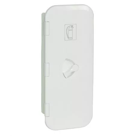 Coffre en ABS blanc extincteur 2 Kg avec serrure dimensions 485 x 220 x 140 mm