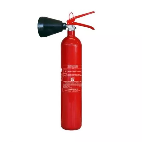 Extincteur CO₂ 2 kg sans manomètre – Classe B – Usage électrique & carburant – Certifié EN3 / MED