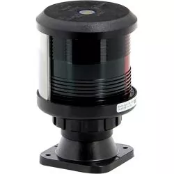 Feu bicolore montage sur socle boitier noir ampoule non fournie
