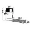 Pompe Rule Pro-Series pour vivier 12V 45 L/min passe-coque incliné