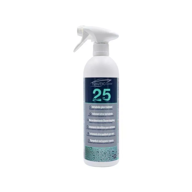 Nautic Clean 25 – Traitement hydrophobe vitrage & hublots bateau – 750 ml