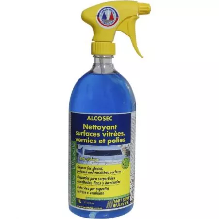Alcosec – Nettoyant vitres & hublots bateau prêt à l’emploi – 1 L