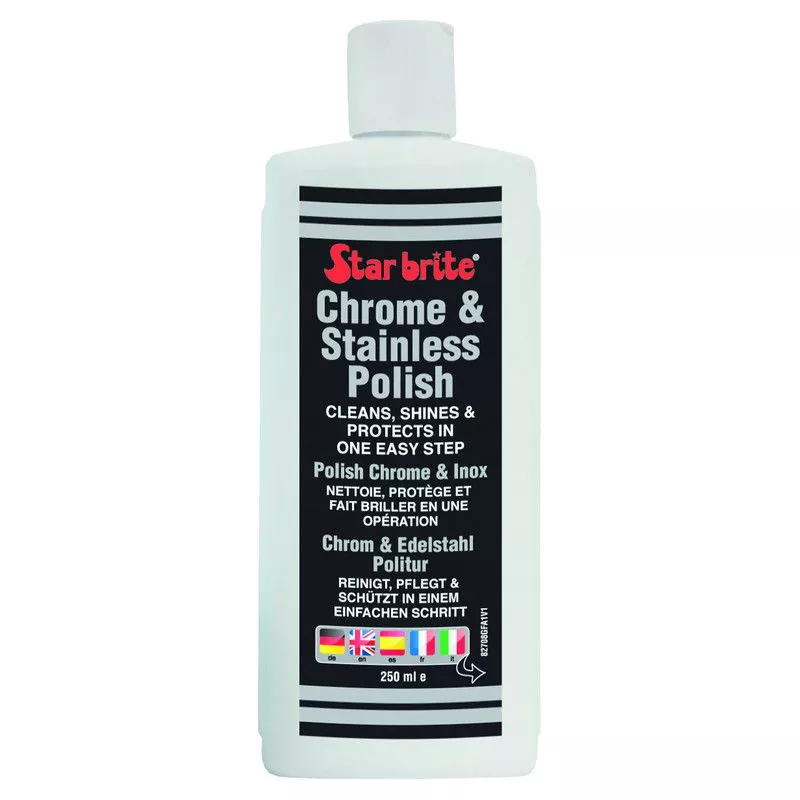 Polish pour chrome et inox 237ML anti corrosion décoloration et taches