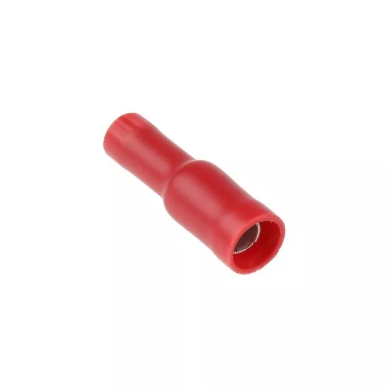 10 cosses DOUILLE diamètre 4mm Femelle Rouge câble 0,5-1,5 mm²