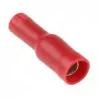 10 cosses DOUILLE diamètre 4mm Femelle Rouge câble 0,5-1,5 mm²
