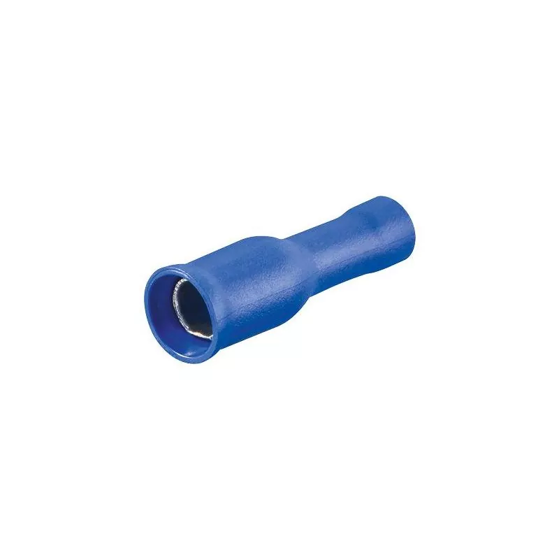 100 cosses DOUILLE diamètre 4mm Femelle Bleu câble 1,5-2,5 mm²