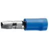 100 cosses BROCHE diamètre 4mm Male Bleu câble 1,5-2,5 mm²
