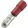 10 cosses BROCHE diamètre 4mm Male Rouge câble 0,5-1,5 mm²
