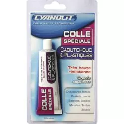 Colle Spéciale caoutchouc et plastiques 50ml bottes jouet tente bouée matelas à air