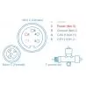Connecteur en T NMEA2000 Terminal mâle pour réseau NMEA2000