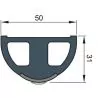 Insert en inox pour liston vinylique HARO 5S 10 x 2 metres prix par 20 metres