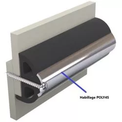 Insert en inox pour liston vinylique POLY4S 10 x 2 metres prix pour 20 metres