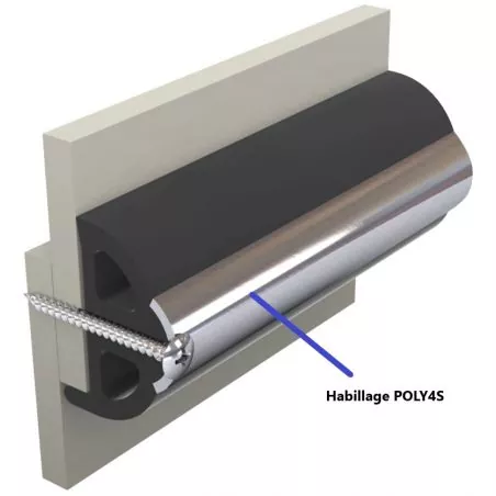 Insert en inox pour liston vinylique POLY4S 10 x 2 metres prix pour 20 metres