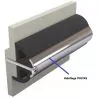 Insert en inox pour liston vinylique POLY4S 15 x 2 metres prix par 30 metres