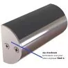 Jeu d'embouts terminaison inox pour liston vinylique TRAP-S